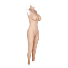 Load image into Gallery viewer, Cross-love Cross Dress Female Silicone Wearable D Cup Sleeveless Body Suit with Lower Ankle-Length Cosplay Costume
