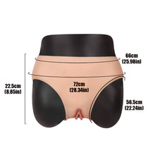 Load image into Gallery viewer, Cross-Love Crossdress Female Realistic Penetrable Vagina Wearable Silicone Briefs Knickers Pants with Vagina Butt and Hip Enhanced Effect
